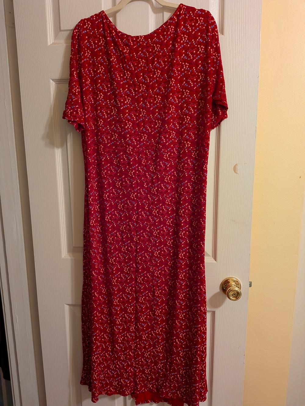 ASOS Plus Floral Ruffled Maxi Dress - Picture 3 of 4